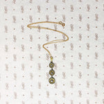 Cascading Pendant of Glittering Gold & Diamonds
