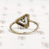 Diamond Triangle Art Deco Conversion Ring