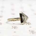 Diamond Triangle Art Deco Conversion Ring