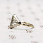 Diamond Triangle Art Deco Conversion Ring