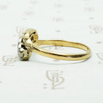 Jaunty Two Tone Band with Star Set Diamonds