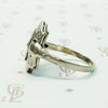Sweet Art Deco White Gold & Diamond Ring