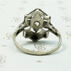 Sweet Art Deco White Gold & Diamond Ring