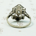 Sweet Art Deco White Gold & Diamond Ring