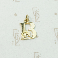 Capitol Letter B Charm with Sassy Flourish