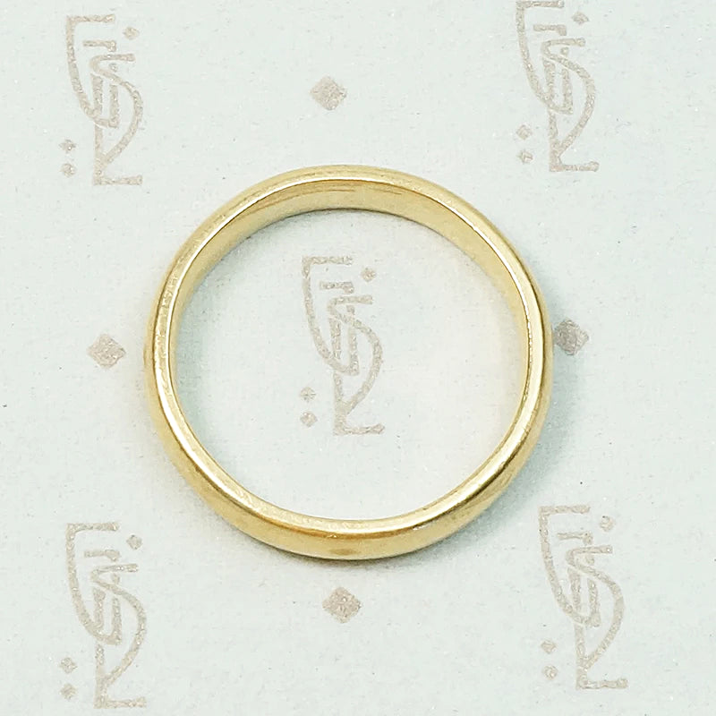 1970s Comfort Fit Gold Wedding Band