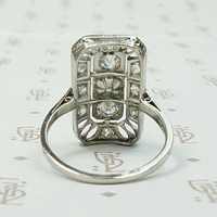 Edwardian Panel Pearl & Diamond Dream Ring