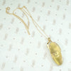 Breathtaking Agate in Gold Modernist Pendant