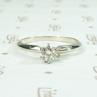 Quintessential Mid Century Diamond Engagement Ring