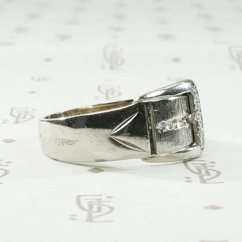 Fabulous Mid Century Diamond-Set Buckle Band