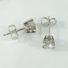 Old Euro Diamond Studs in Platinum