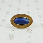 Lapis Cabochon Yellow Gold Ring