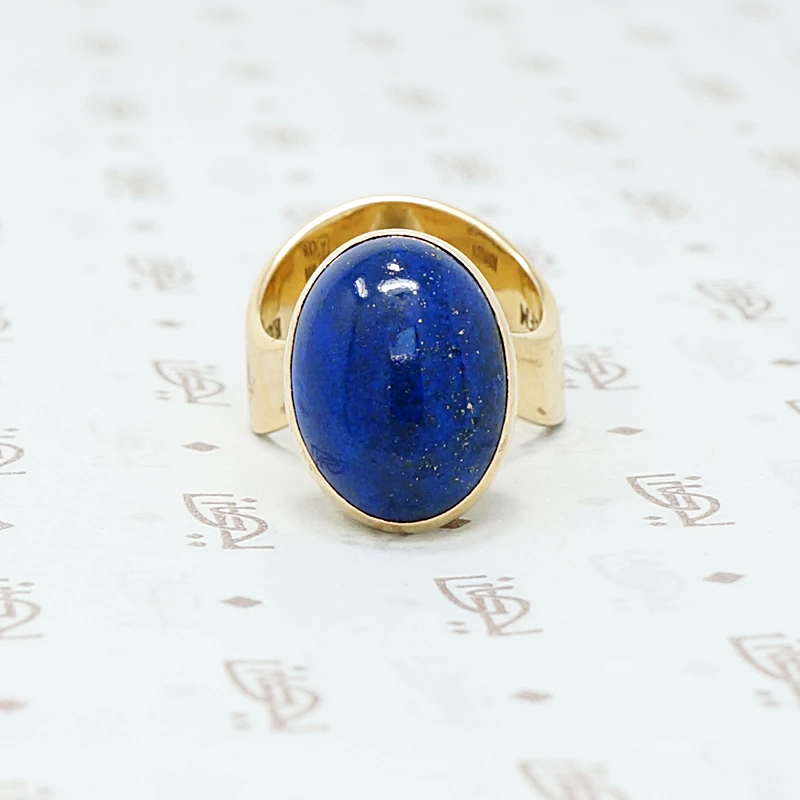 Jens Asby Lapis and gold ring