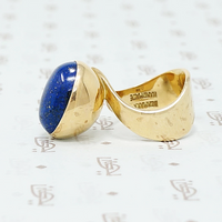 Jens Asby Lapis and gold ring