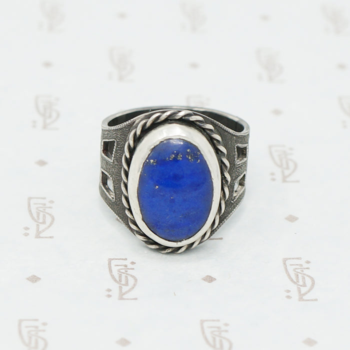 handmade lapis and sterling ring