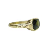 Larter and Sons Green Gold Gem set Ring - Gem Set Love
