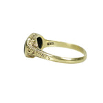 Larter and Sons Green Gold Gem set Ring - Gem Set Love