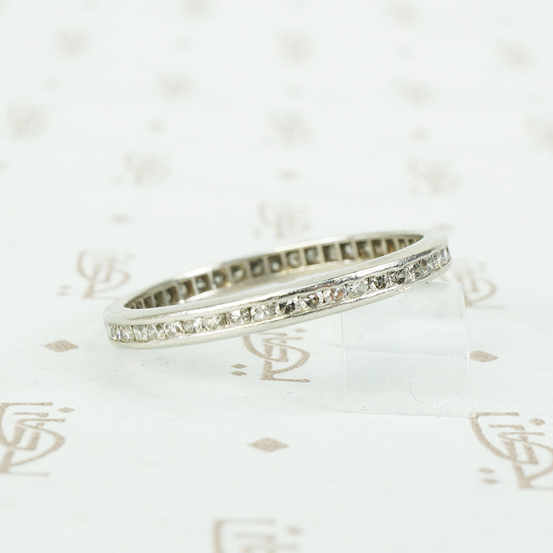 Channel Set Diamond Deco Eternity Band