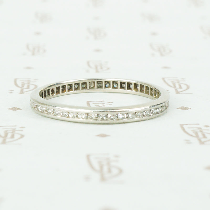 Channel Set Diamond Deco Eternity Band