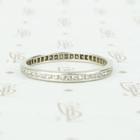 Channel Set Diamond Deco Eternity Band