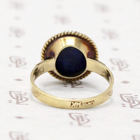 Vintage Lapis and Yellow Gold Ring