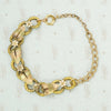 The Golden Leaf and Flower Bracelet
