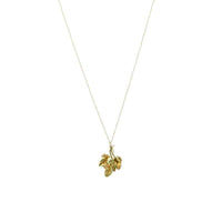 Antique Mine Cut Diamond set Leaf Pendant