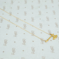 gold ax necklace