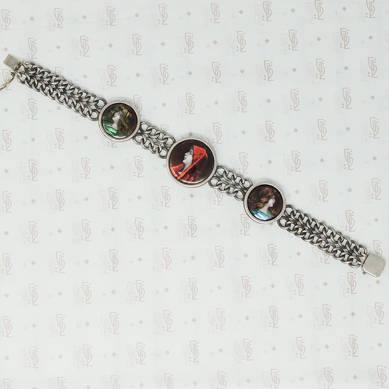 3 panel limoges bracelet