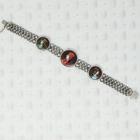 3 panel limoges bracelet