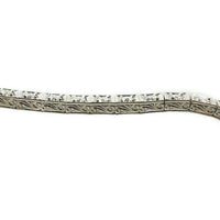 Platinum Art Deco Diamond Line Bracelet