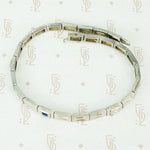 Vintage 1920's Diamond and Sapphire Bracelet