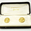 Signed 14k Carter & Gough Art Nouveau Cufflinks in Box