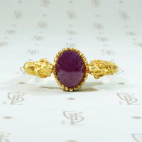 Ruby and Golden 18k Lion Ring