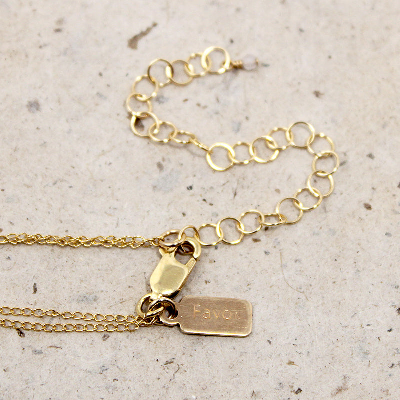 Double Chain Lira Necklace from Favor