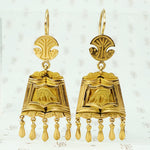 18k gold peruvian llama earrings