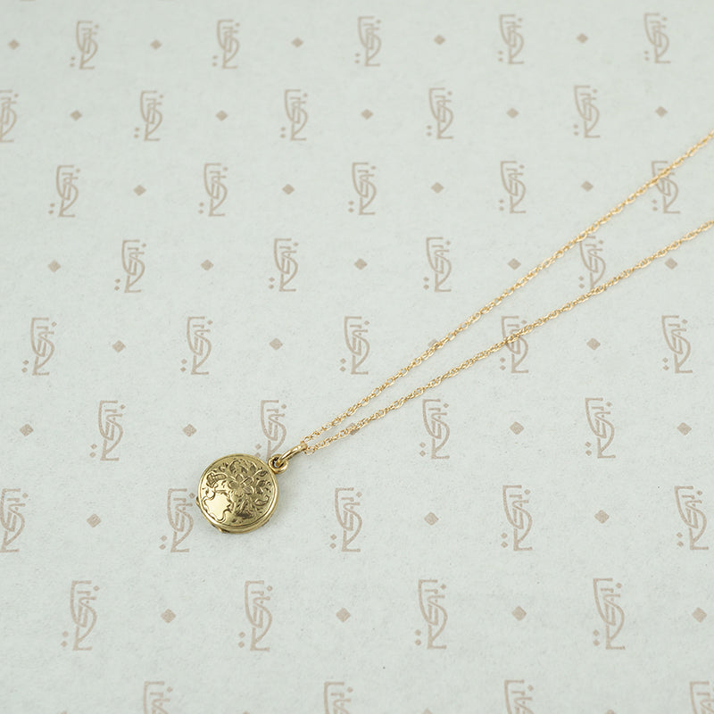 Petite English Locket with Woven Hairwork