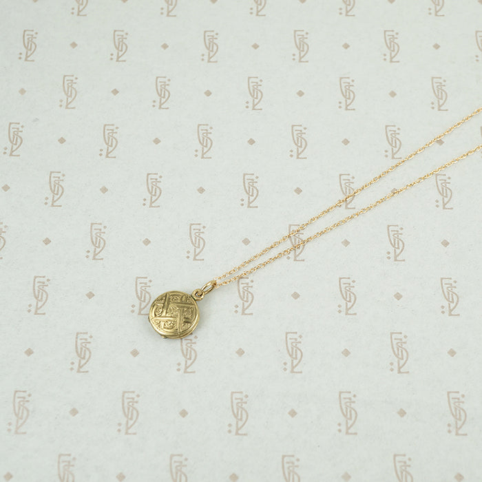 Petite English Locket with Woven Hairwork