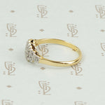 Romantic 1930s Diamond Band in Platinum and 18K