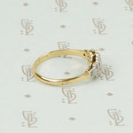 Romantic 1930s Diamond Band in Platinum and 18K