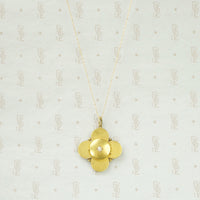 Elegant Quatrefoil Locket with Pearl