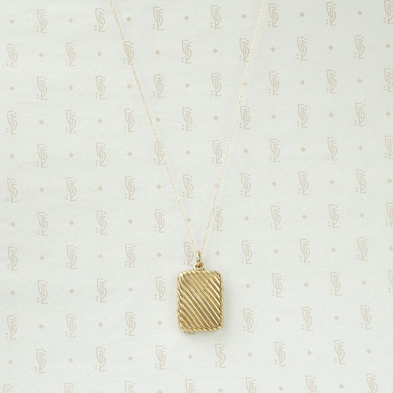 Jaunty Striped Victorian Locket