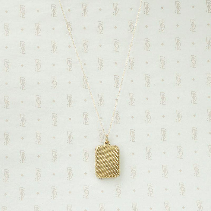 Jaunty Striped Victorian Locket