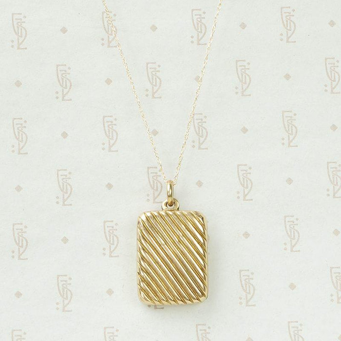 Jaunty Striped Victorian Locket