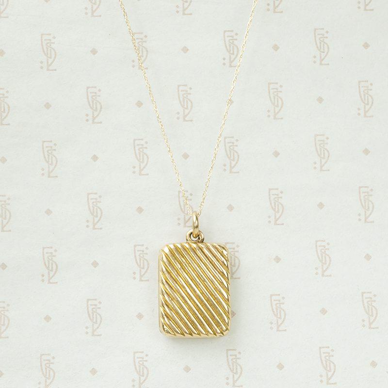 Jaunty Striped Victorian Locket
