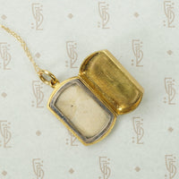 Refined Edwardian Locket in Rosy Gold