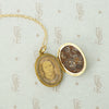 Victorian 15k Gold Locket with Rope & Anchor