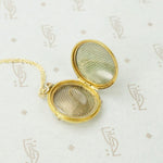 Luxurious Gold Locket with Ruby and Diamonds