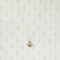 Petite Victorian Rosy Gold Heart Locket