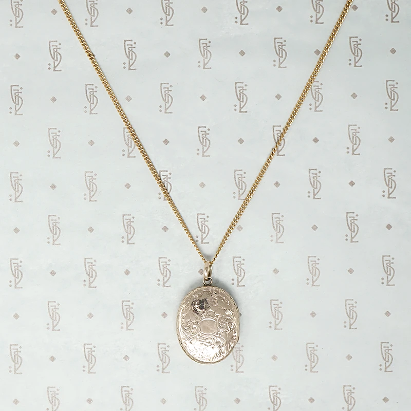Victorian Gold Sheet Flower Locket